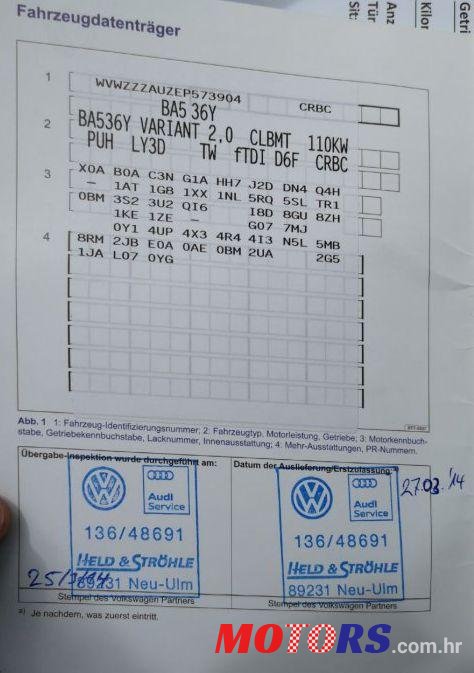 2014' Volkswagen Golf VII Variant photo #1