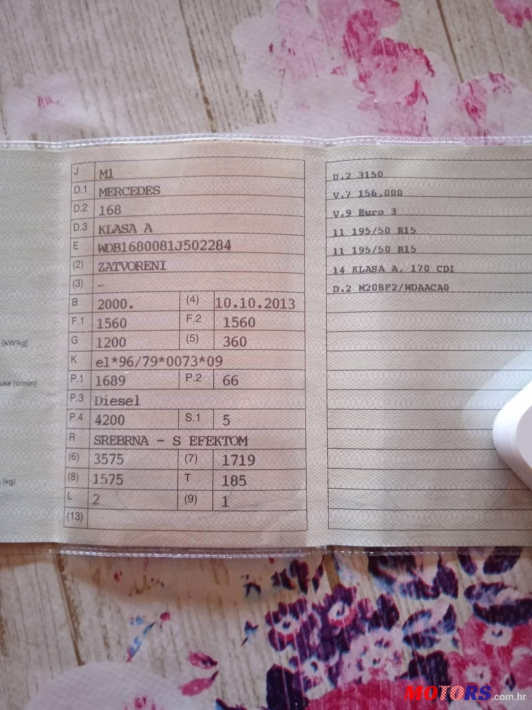 2000' Mercedes-Benz A-Klasa 170 Cdi photo #2