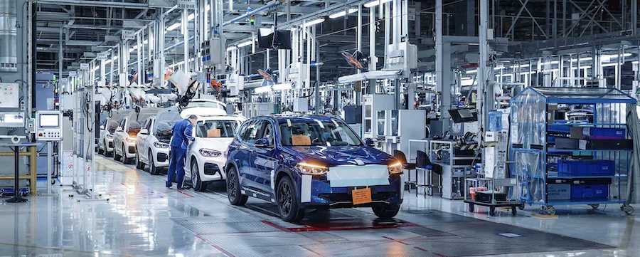 BMW iX3 Electric Crossover Teased On Assembly Line