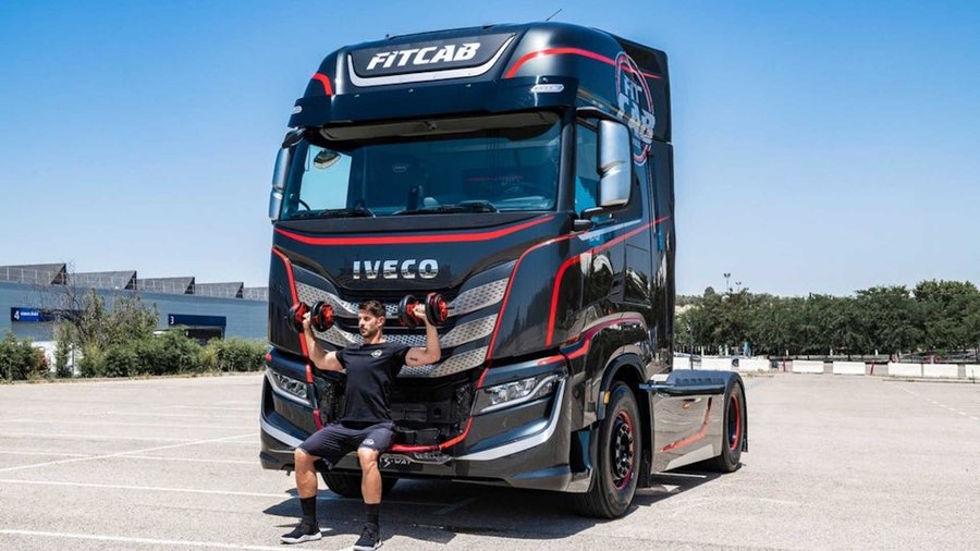 Iveco's New Semi Is A Rolling Home Gym For On-The-Go Fitness