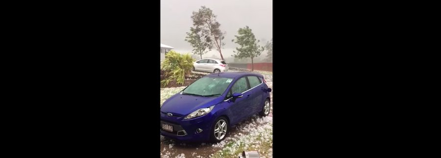 Watch This Ford Get Pummeled By Freak Hailstorm In Australia
