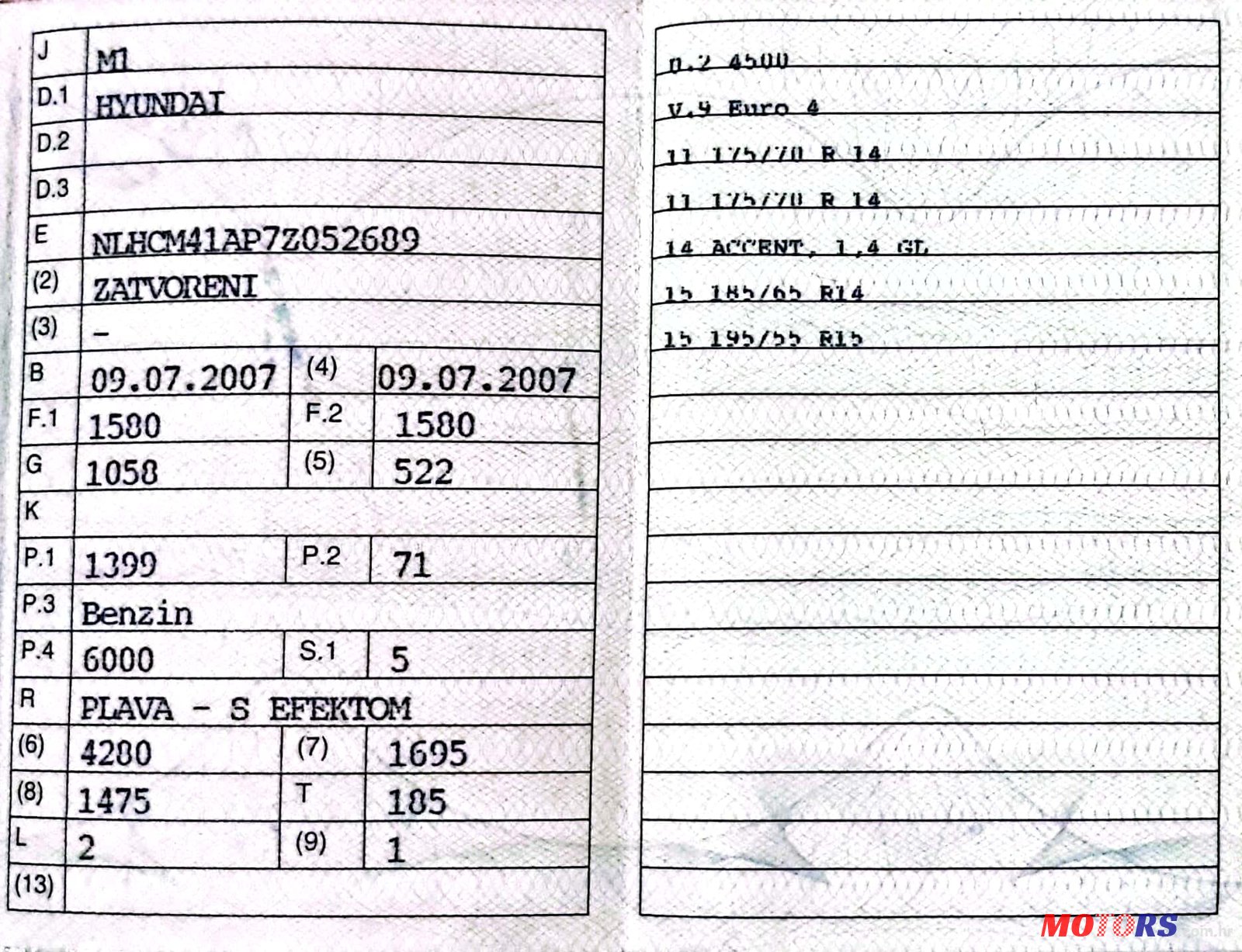 2007' Hyundai Accent 1,4 GL photo #4