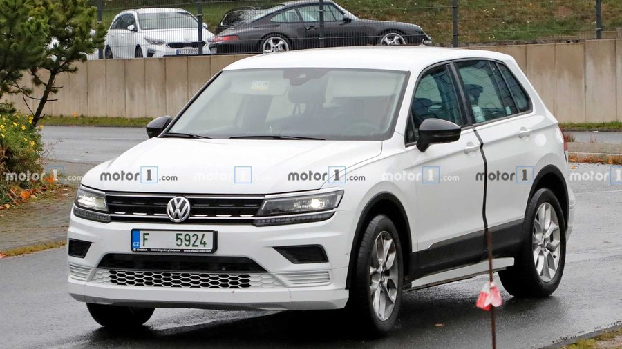 Skoda Electric Vehicle Mule Spied Testing Underneath VW Tiguan Skin