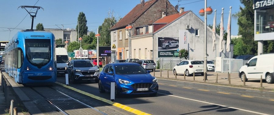 Zagreb: Savska dobiva barijere za žutu traku, gdje će samo tramvaji imati prednost