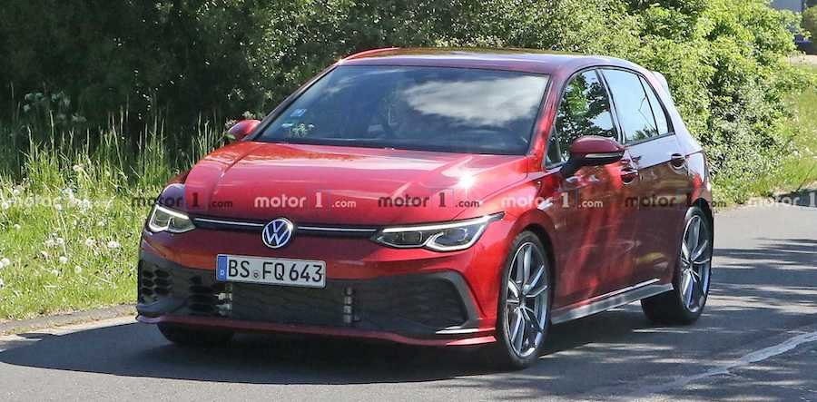 2021 VW Golf GTI TCR Spied Up Close Practically Naked
