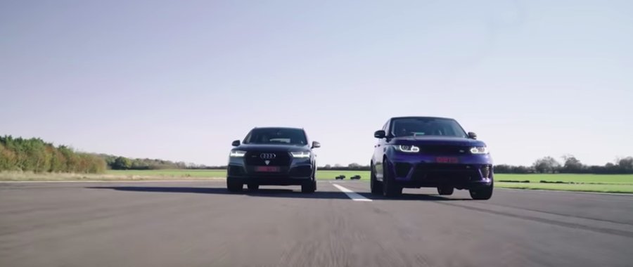 Mercedes-AMG G63 Smokes Range Rover SVR, Audi SQ7 In A Drag Race