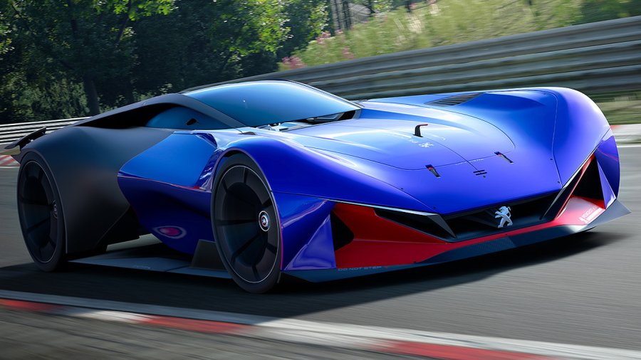 Peugeot designs rear-engine hybrid for Gran Turismo Sport
