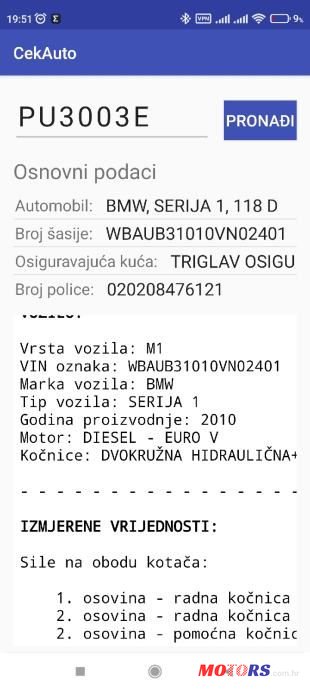 2010' BMW Serija 1 118D Sport photo #6