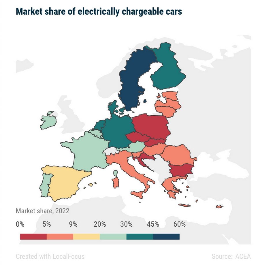 Istraživanje pokazalo da siromašne zemlje EU slabo usvajaju elektromobilnost. Evo gdje je Hrvatska na toj listi