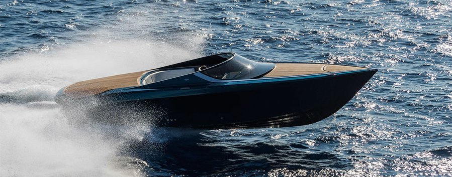 Of course the Aston Martin AM37 speedboat is fast and beautiful