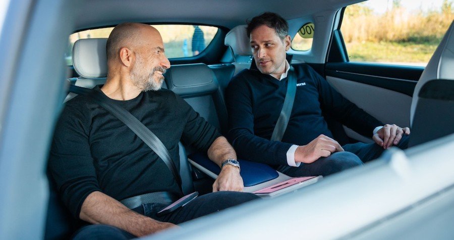 Dara Khosrowshahi, direktor Ubera i Marko Pejković, direktor Vernea