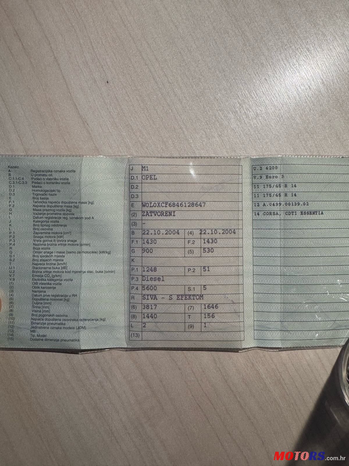 2004' Opel Corsa 1,3 Cdti photo #3