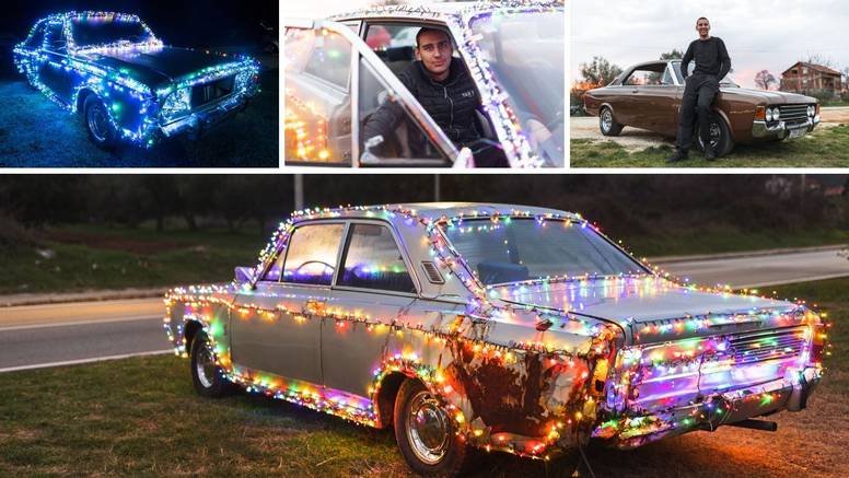 Božićni auto iz Sukošana: 'Svi se dolaze slikati s našim Fordom'