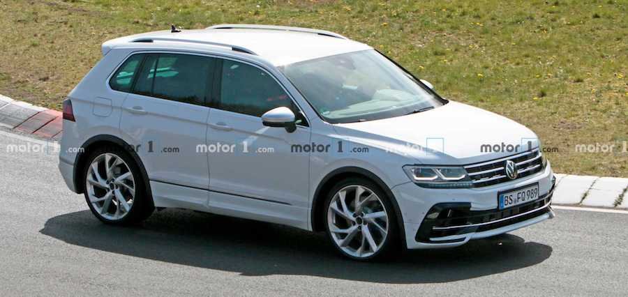 2021 Volkswagen Tiguan R Spied Strutting Its Stuff At The 'Ring