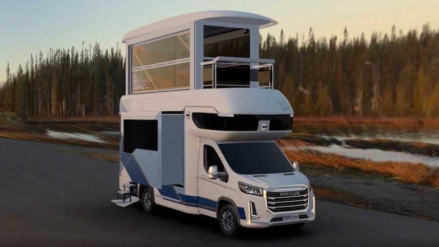 Too-Tall Chinese RV Has Second Story Sun Room And Two Slideouts