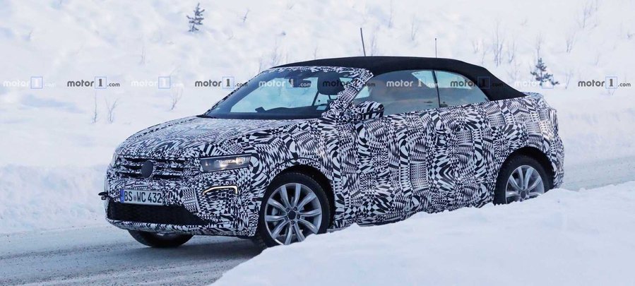 VW T-Roc Convertible Spied Looking Very Cold In Sweden