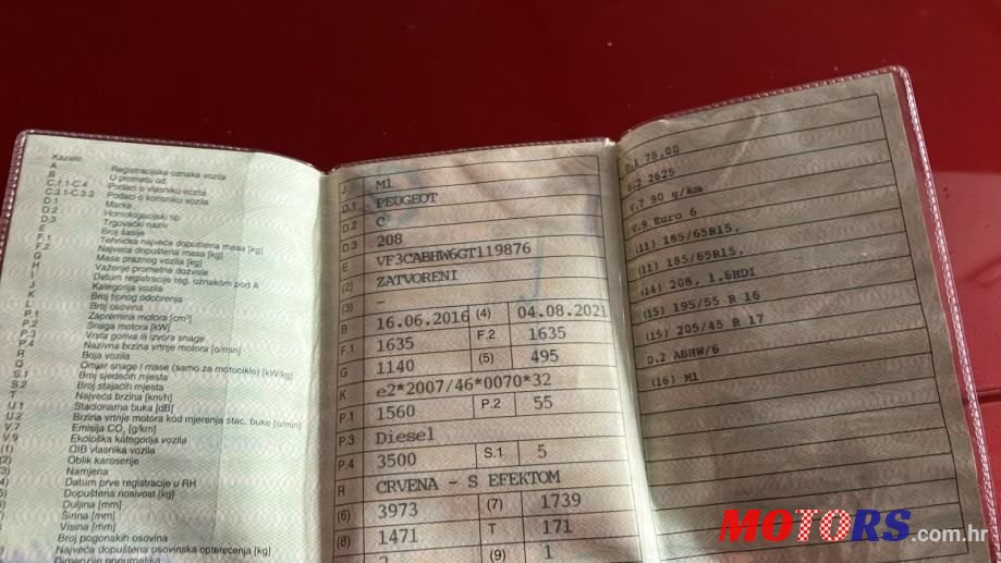 2016' Peugeot 208 1,6 Bluehdi photo #5