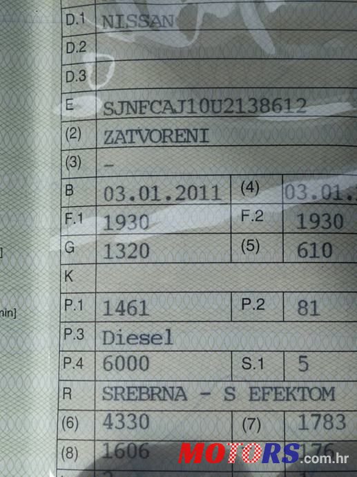 2011' Nissan Qashqai 1,5 Dci photo #5