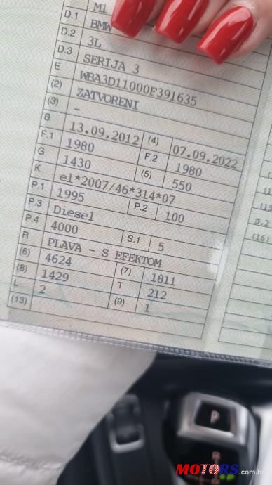 2012' BMW Serija 3 318D photo #4