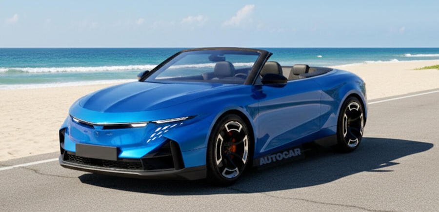 Alpine cabrio render by Autocar