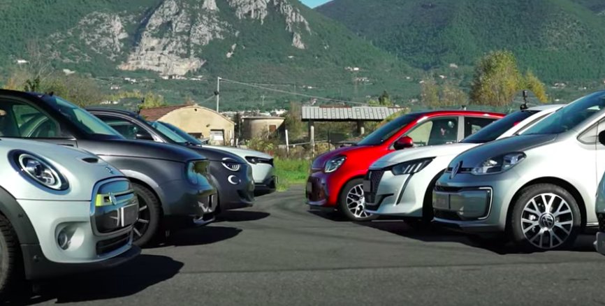 Watch This Epic Drag Race Featuring 8 Compact Electric Cars