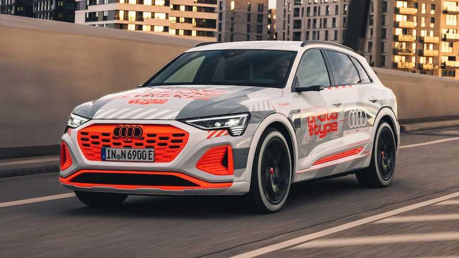 2023 Audi Q8 E-Tron Possibly Teased With Camouflaged Electric SUV