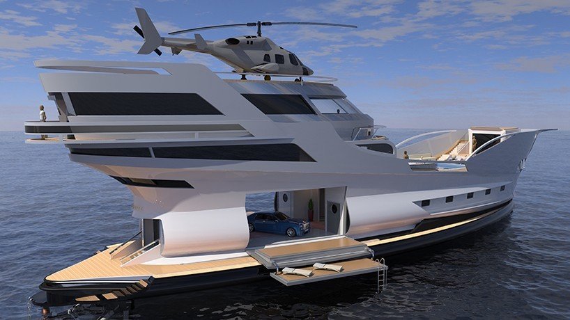 For the Modern Pirate: Caronte, a Superyacht That Can Carry Many of Your Toys