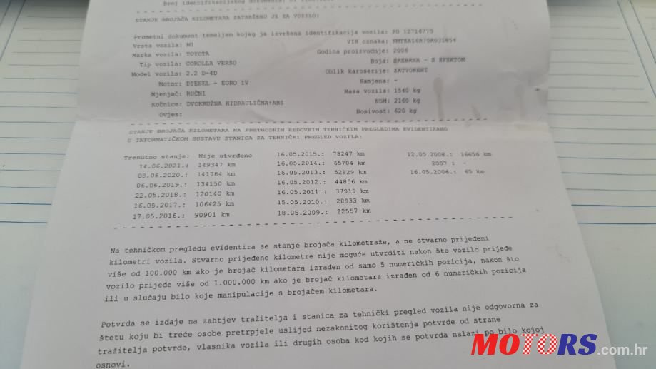 2007' Toyota Verso 2.2 D-4D photo #2