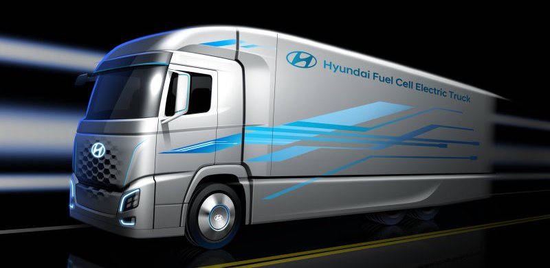 Hyundai to unveil hydrogen fuel cell semi truck
