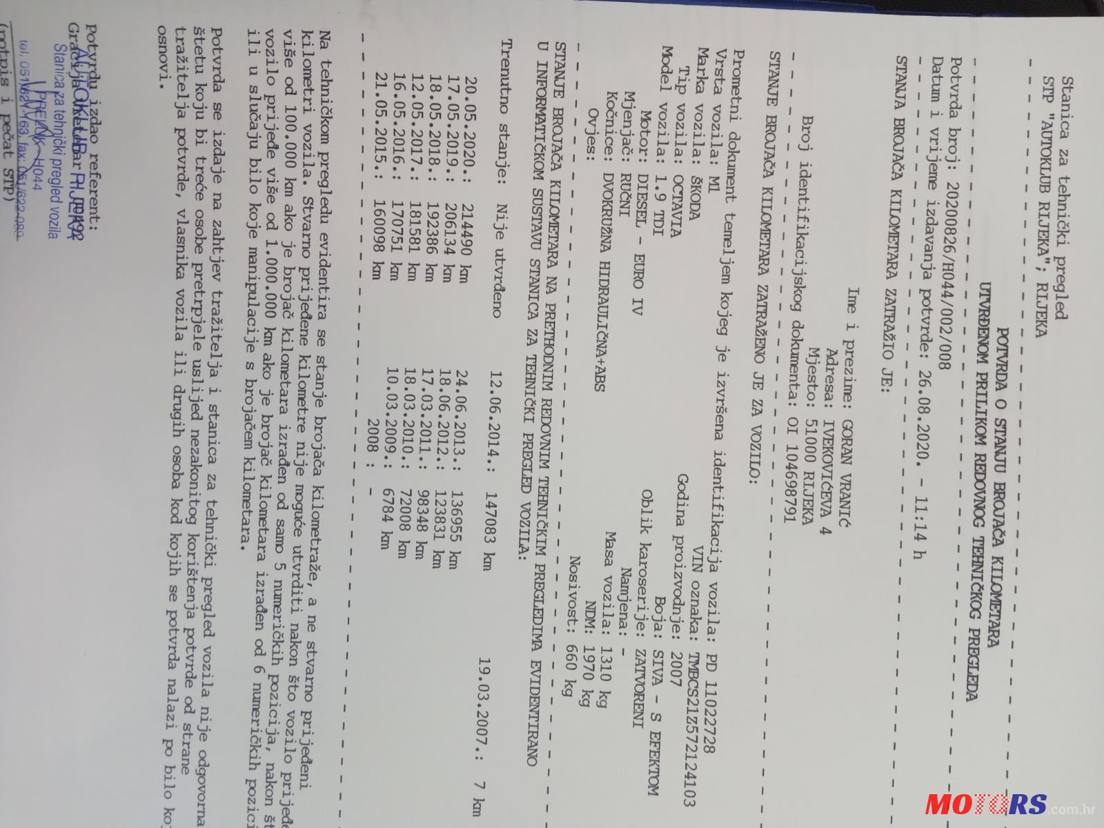 2007' Skoda Octavia II 1.9 TDI photo #2