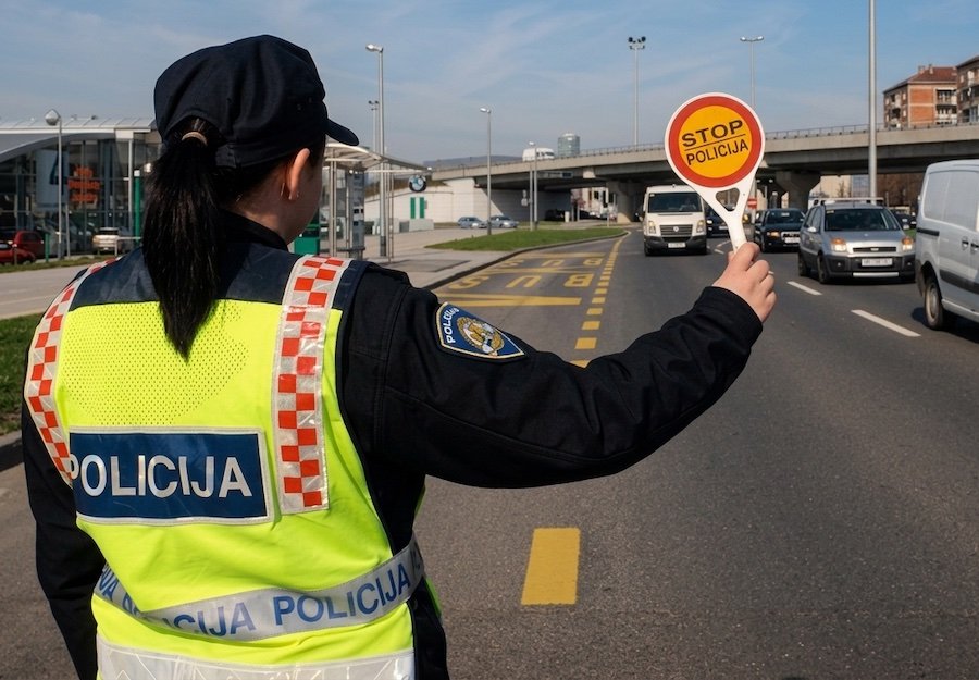 Policija prvo iz prometa isključila neispravno vozilo, a potom i šlep-službu koja je došla po njega
