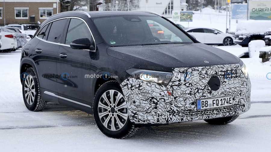 Mercedes EQA Facelift Spied Previewing Fuure Updates