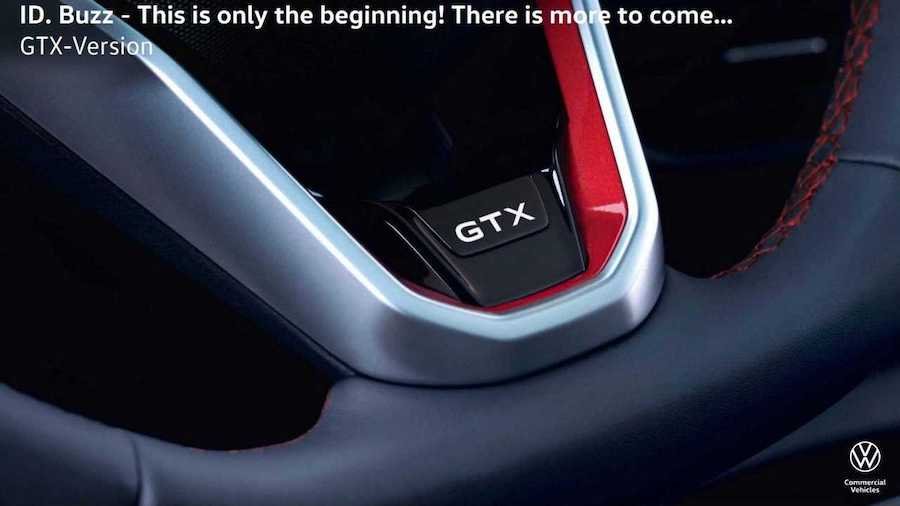 Volkswagen ID. Buzz GTX Teased Alongside AWD And Long-Wheelbase Versions