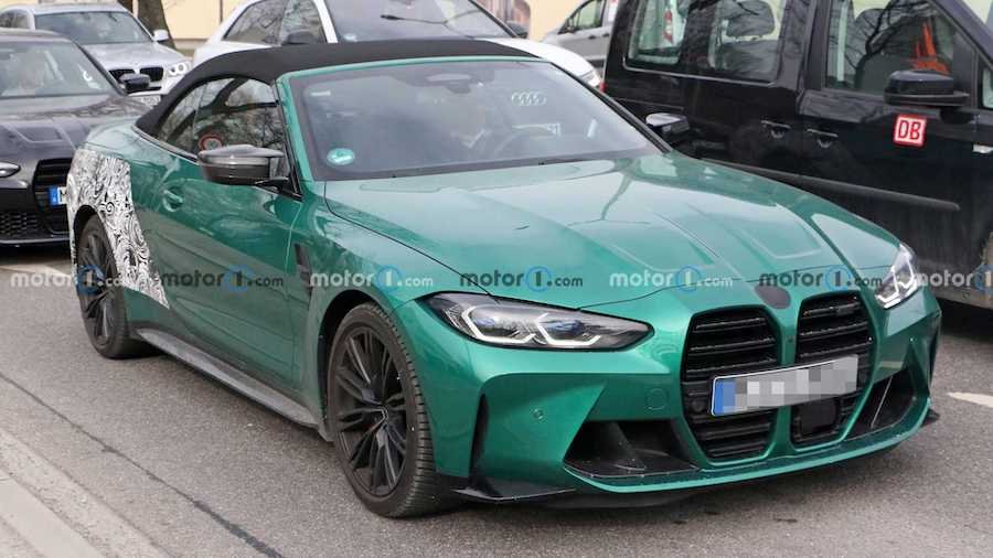 2022 BMW M4 Convertible Spied With 90 Percent Of The Camouflage Gone