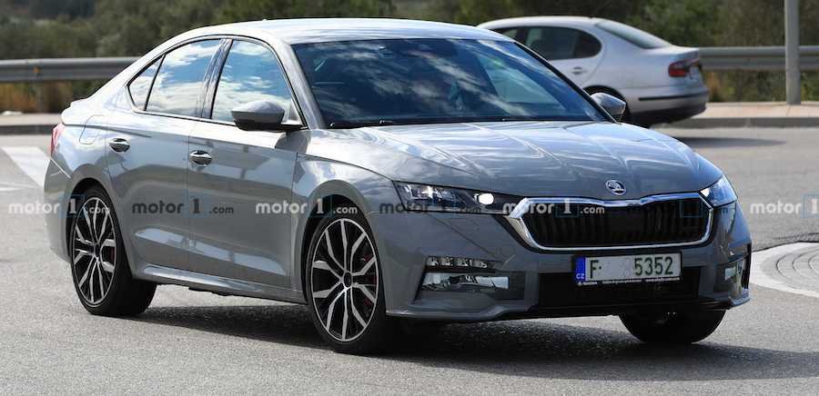 2021 Skoda Octavia RS Spied With 99 Percent Of The Camo Gone