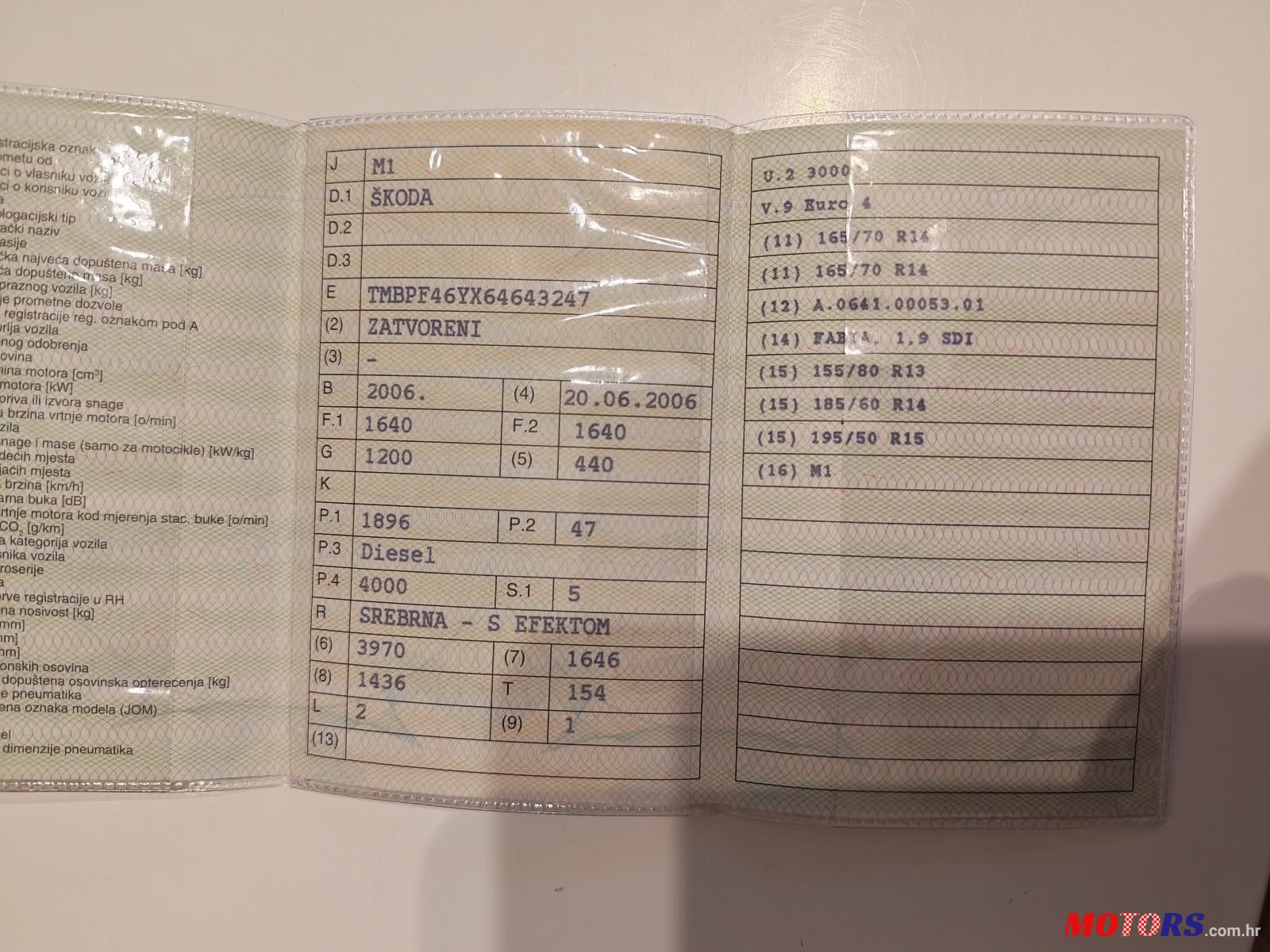 2006' Skoda Fabia 1,9 Sdi photo #5