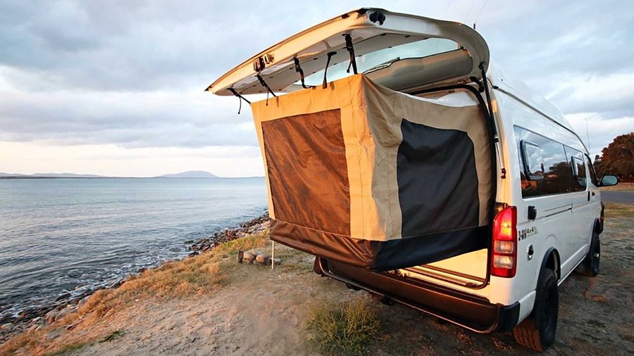 Australia Makes A Cool Camper Van With Pop-Out Bed Tent