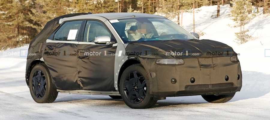 Hyundai 45 EV Crossover Spied For The First Time