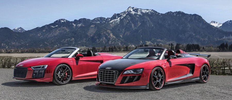 Spyder Invasion In The Alps: Audi R8 Rws Meets The R8 Gt S By Abt