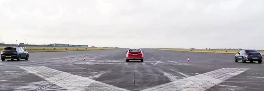 Audi S3 Faces Mercedes-AMG CLA 35, Mini Clubman JCW In Drag Race