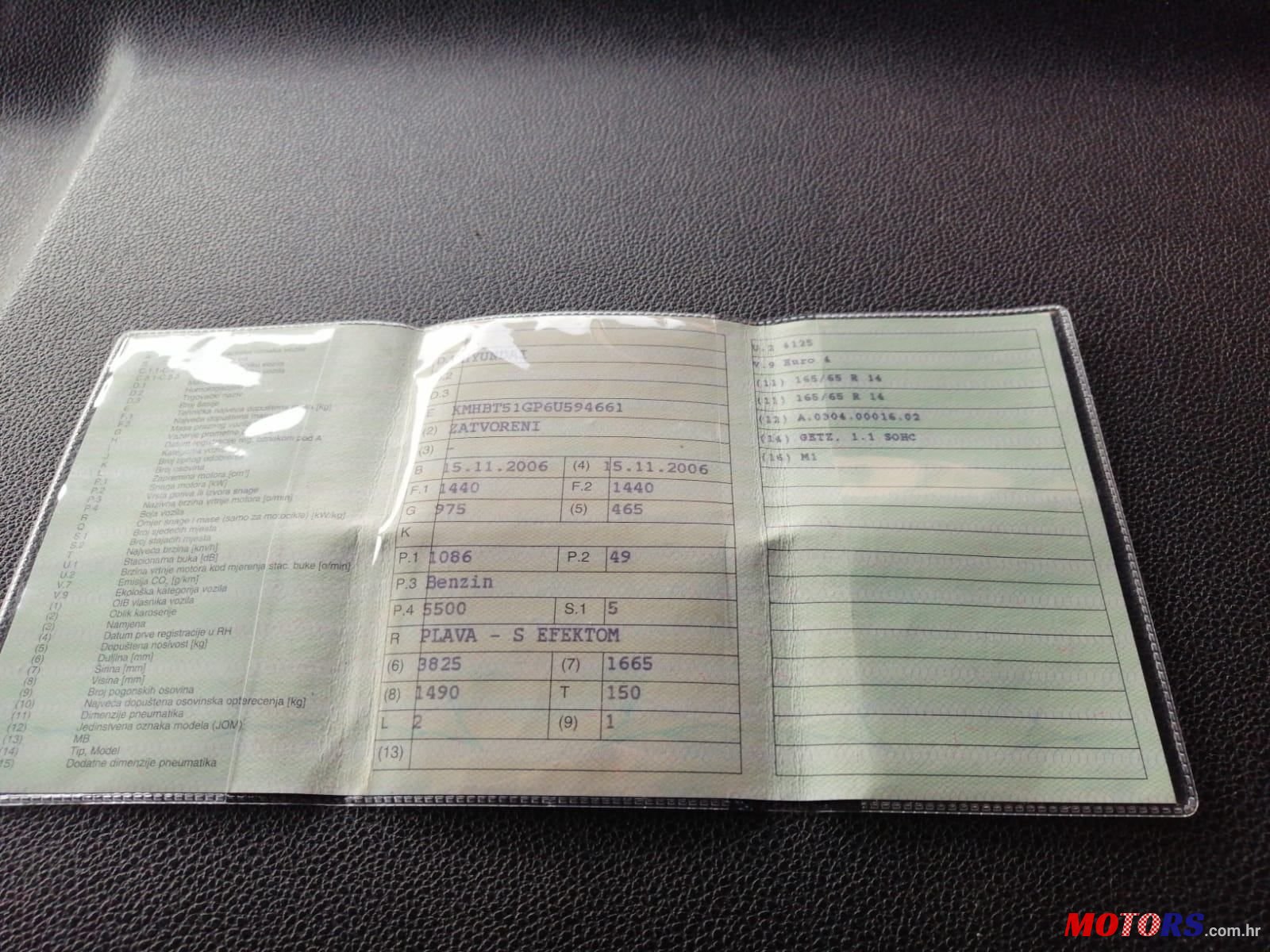 2006' Hyundai Getz 1,1 Gl photo #5