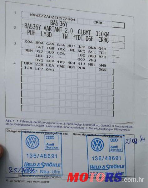 2014' Volkswagen Golf VII Variant photo #1
