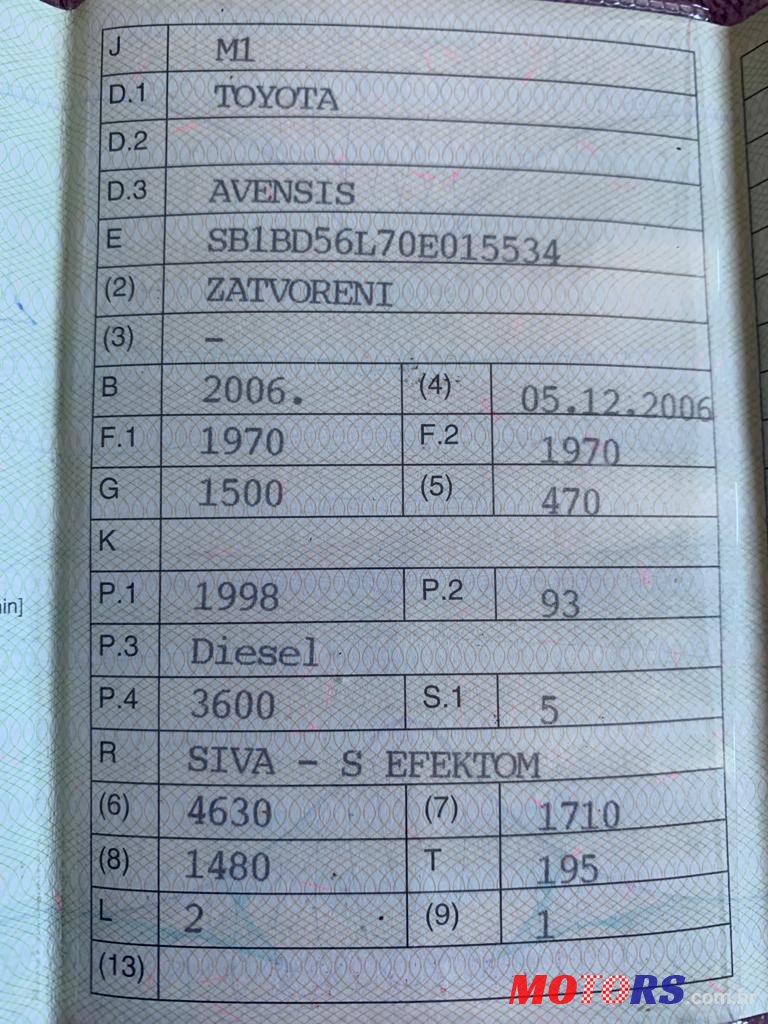 2006' Toyota Avensis photo #4