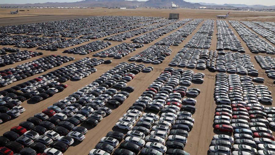 Aerial Footage Shows VW’s Massive Diesel Vehicle Graveyard