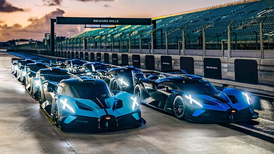The Bugatti Bolide Takes On Miami's F1 Track