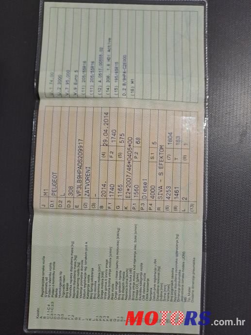 2013' Peugeot 308 1,6 Hdi photo #2